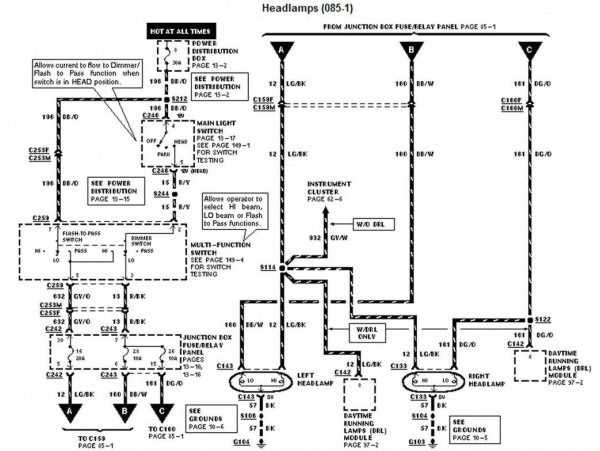 1998 dodge ram 2500 headlight switch wiring diagram