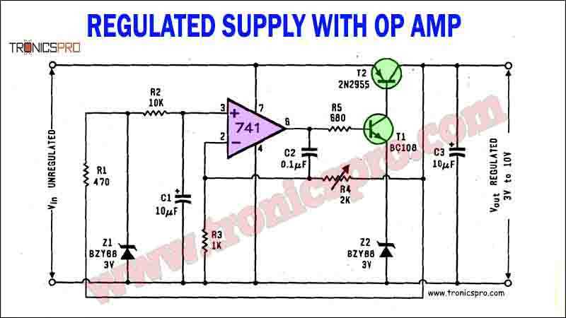 unregulated power supply circuit diagram