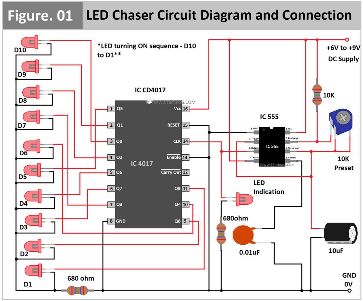 basic led circuit diagram
