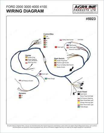 ford 2000 tractor ignition switch wiring diagram
