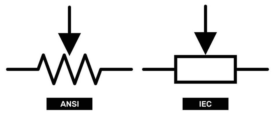 variable resistor schematic diagram