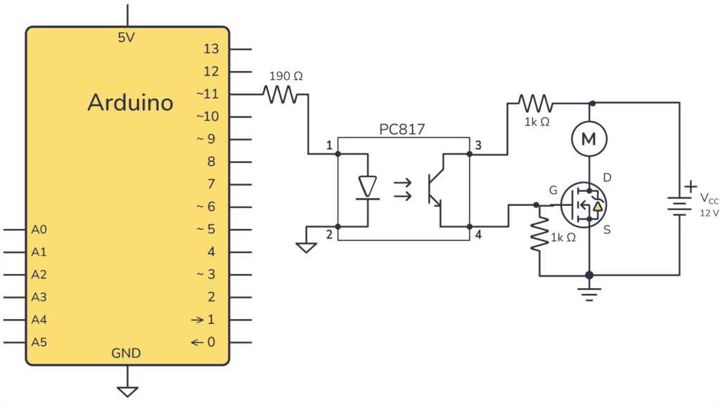 817 optocoupler ic circuit diagram