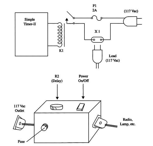 schematic diagram for a timer