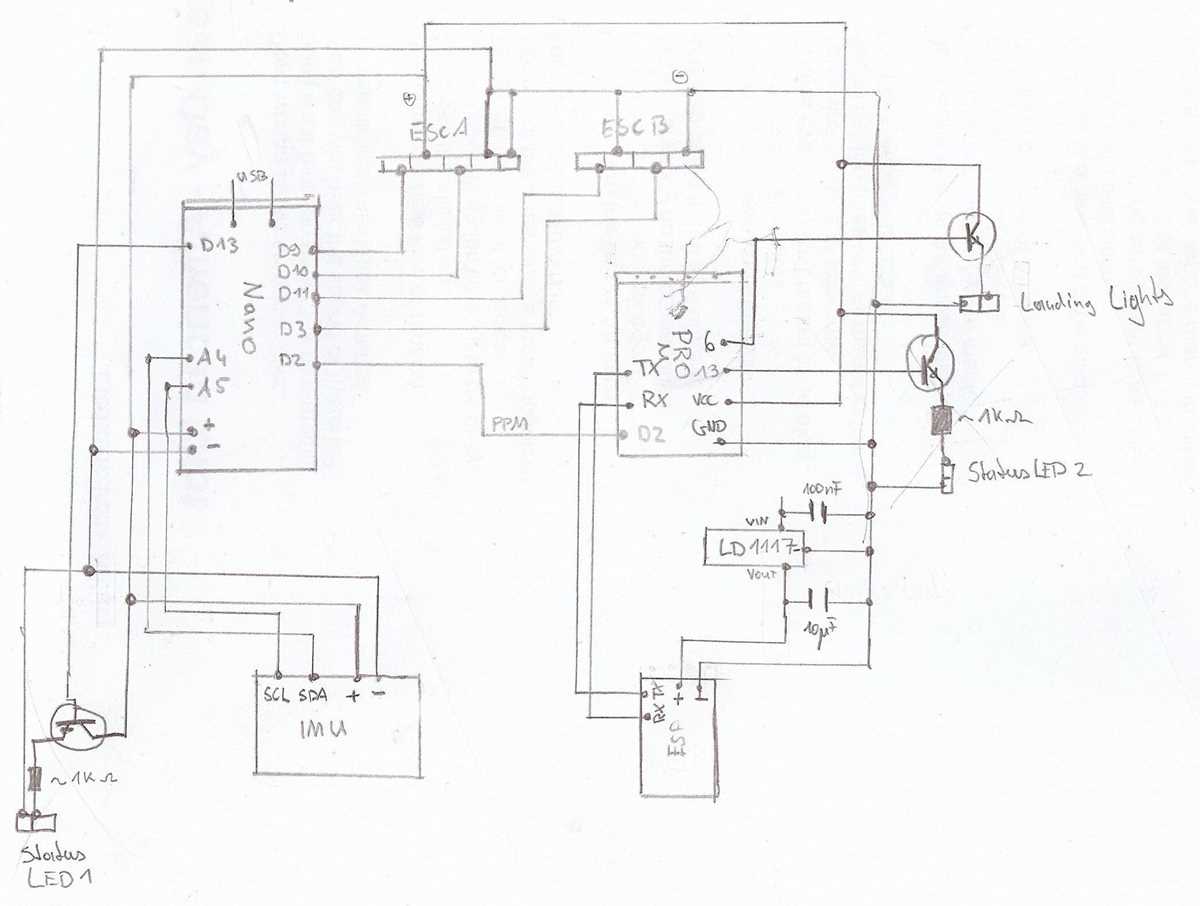 quadcopter circuit diagram
