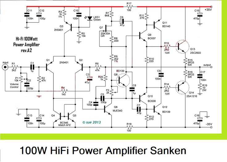 hifi amplifier schematic diagram