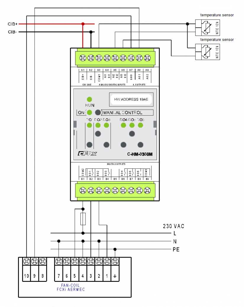 fan coil unit schematic diagram