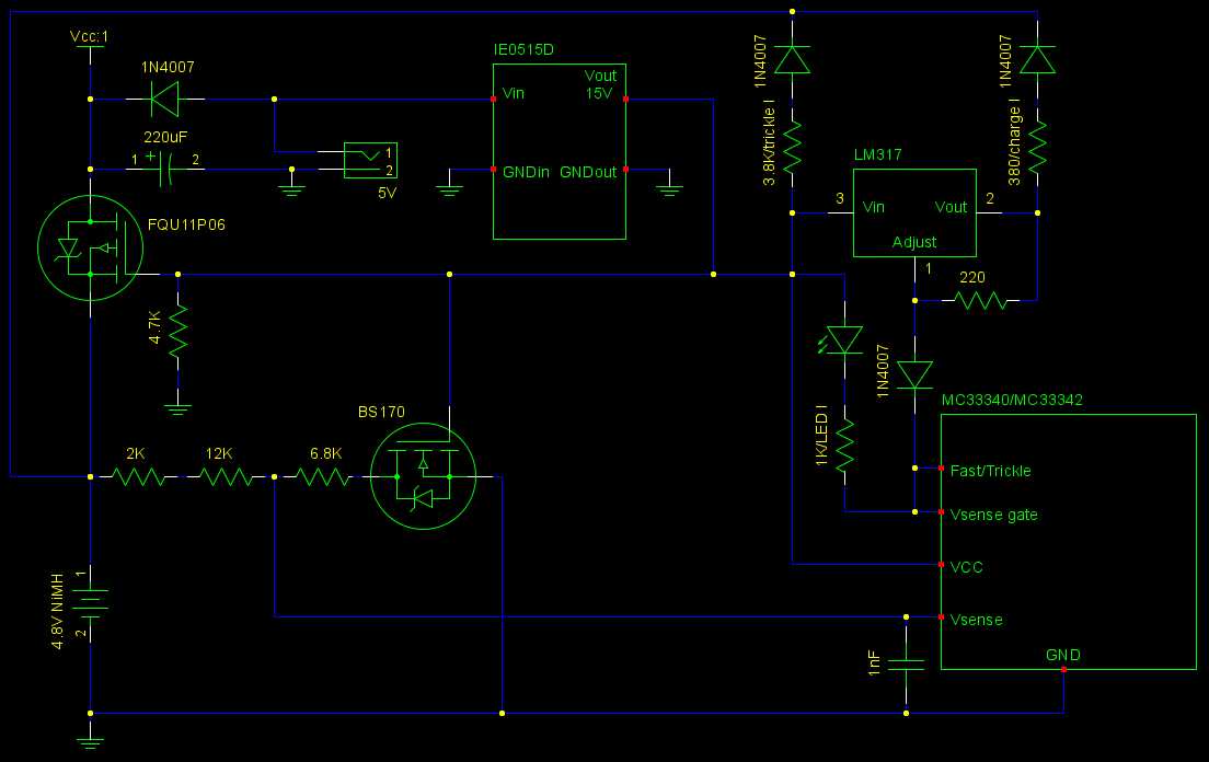 ni mh battery charger schematic diagram