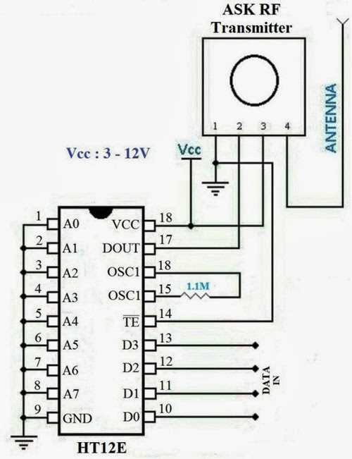 rf remote control circuit diagram