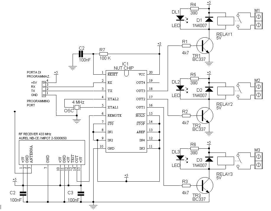 rf remote control circuit diagram