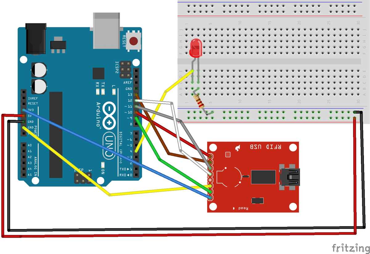 rfid arduino circuit diagram