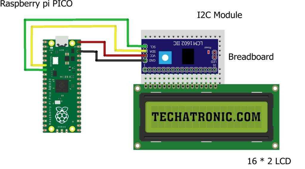 i2c lcd module circuit diagram