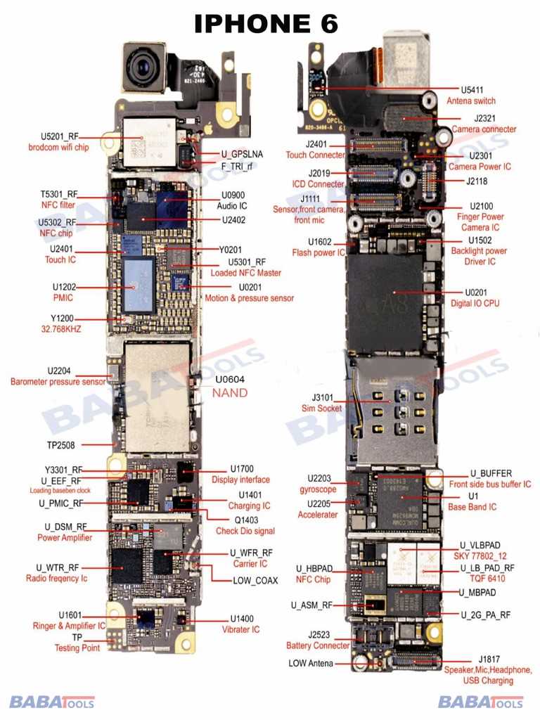 iphone 6 pcb schematic diagram