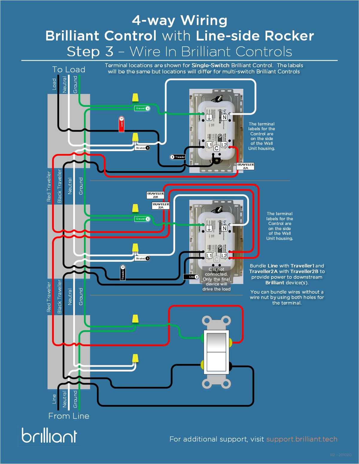 4 way switch wiring diagrams