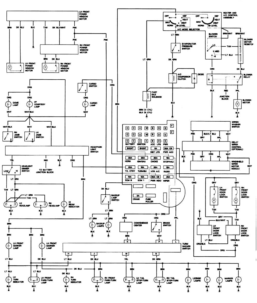 1993 s10 wiring diagram