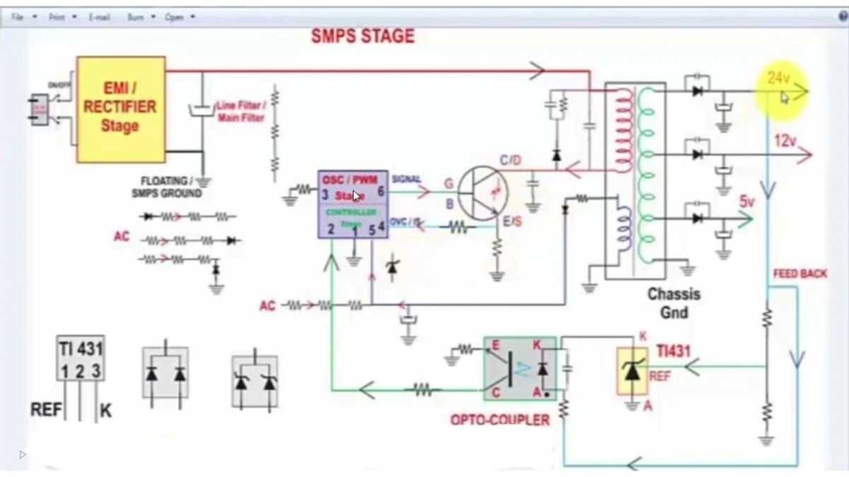 samsung lcd tv power supply schematic diagram