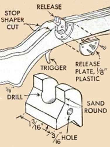 schematic diagram for a automatic crossbow crank operated