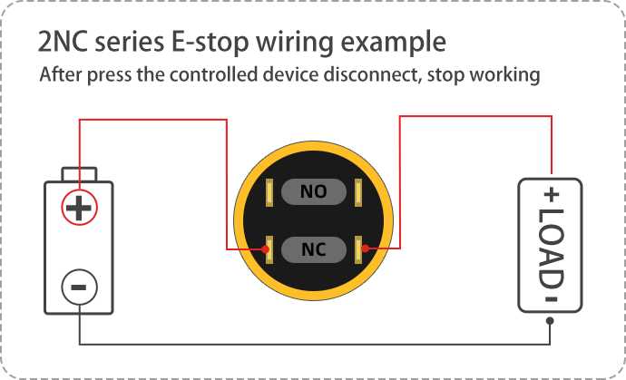 schematic diagram for emergency stop button