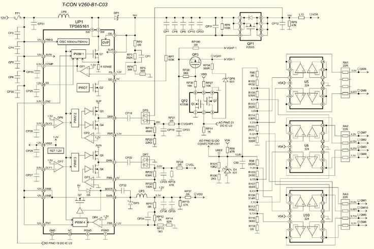 schematic diagram lg tv