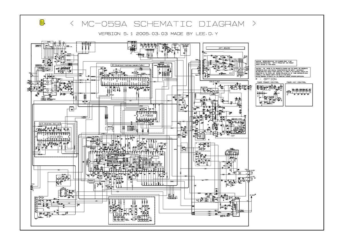 schematic diagram lg tv