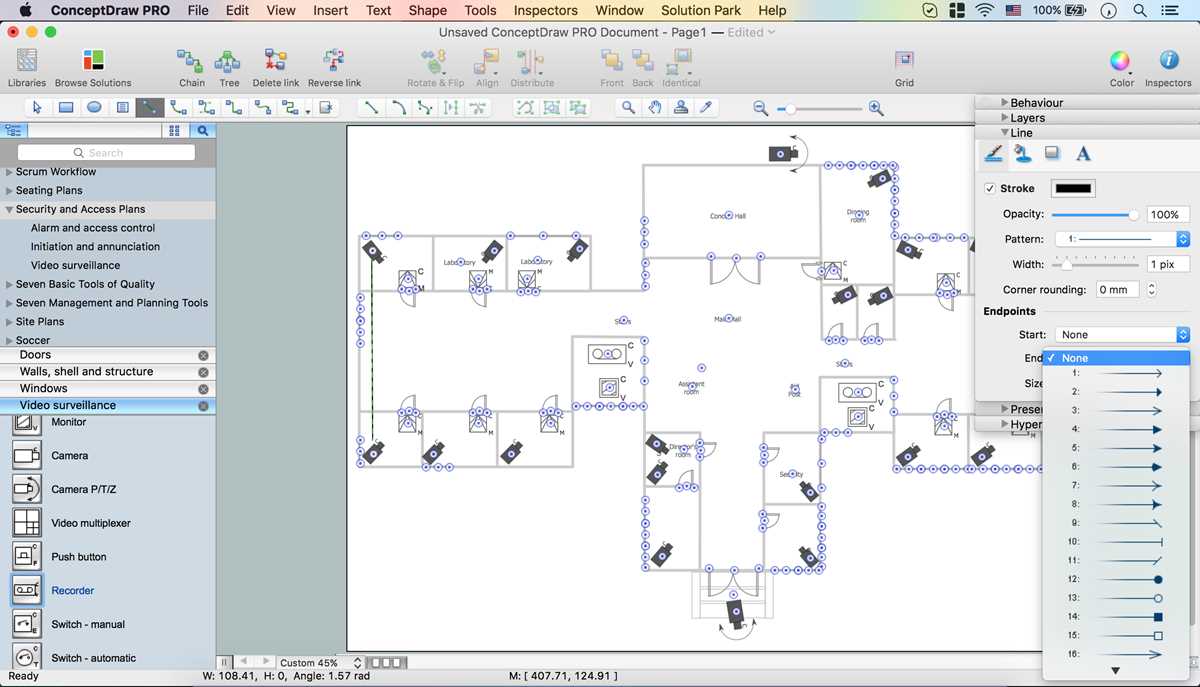 schematic diagram of cctv system