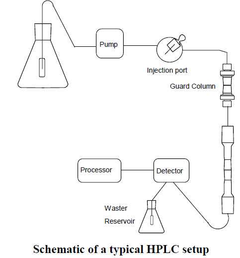 schematic diagram of hplc
