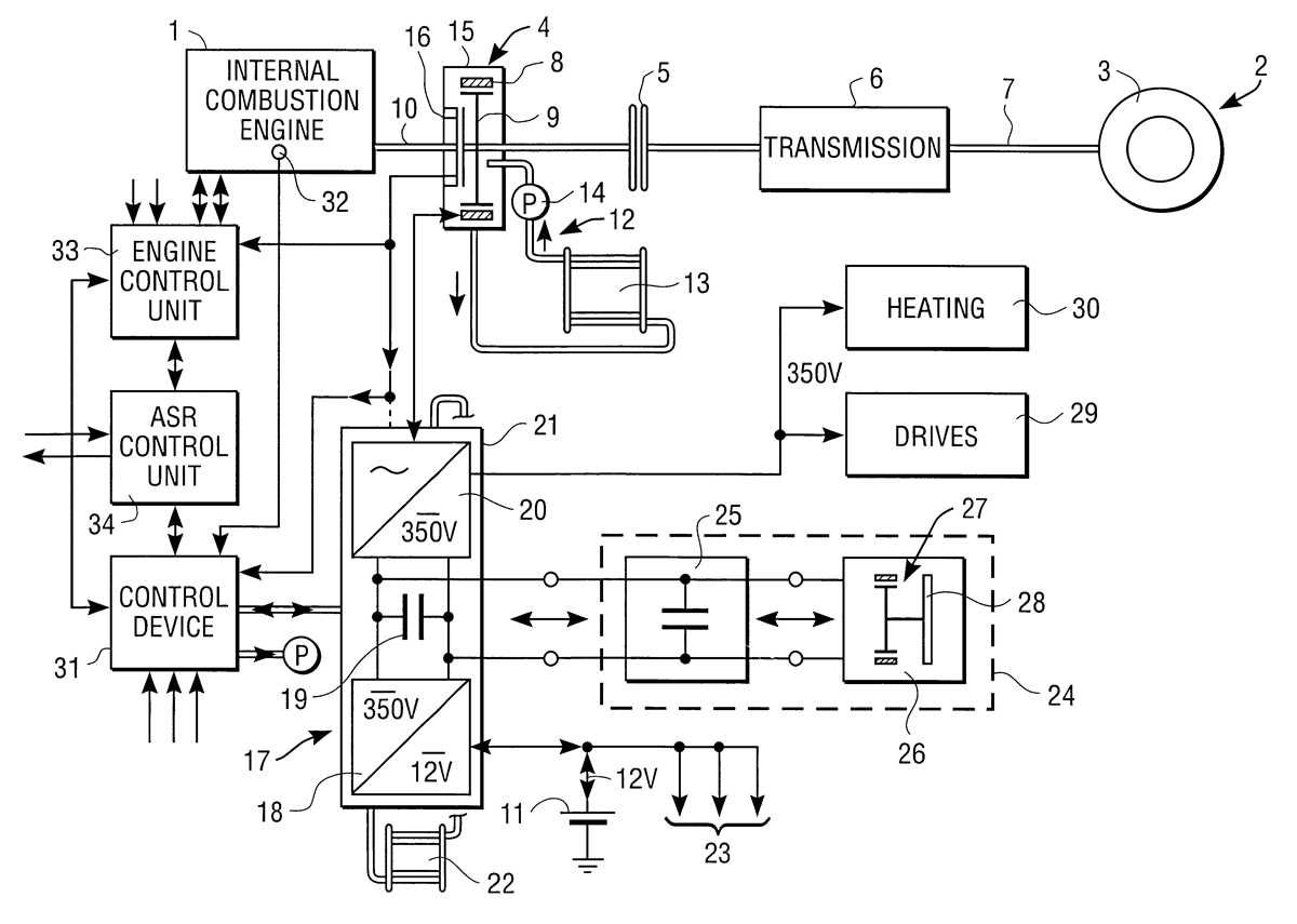 schematic diagram of internal combustion engine