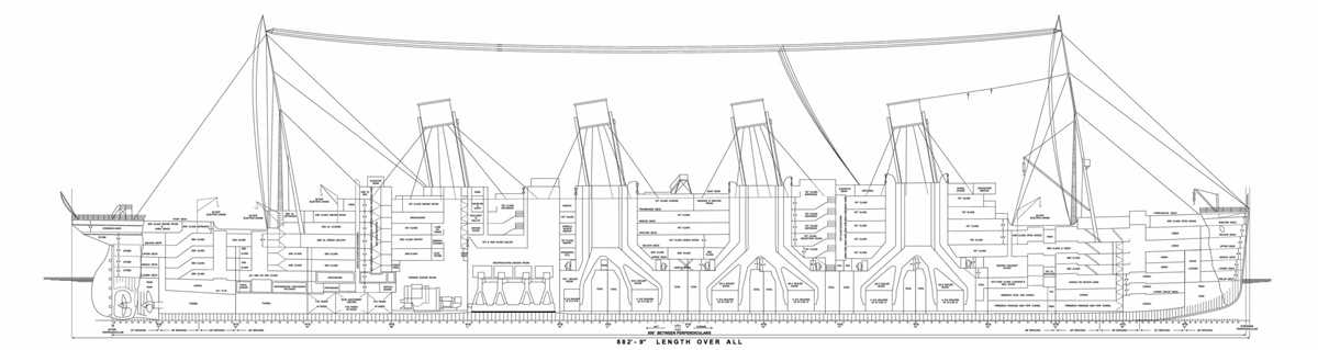 schematic diagram of the titanic