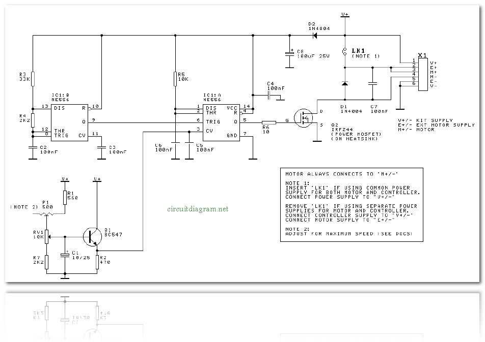 schematic diagram speed controller
