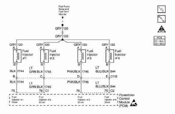 schematic fuel injector wiring diagram