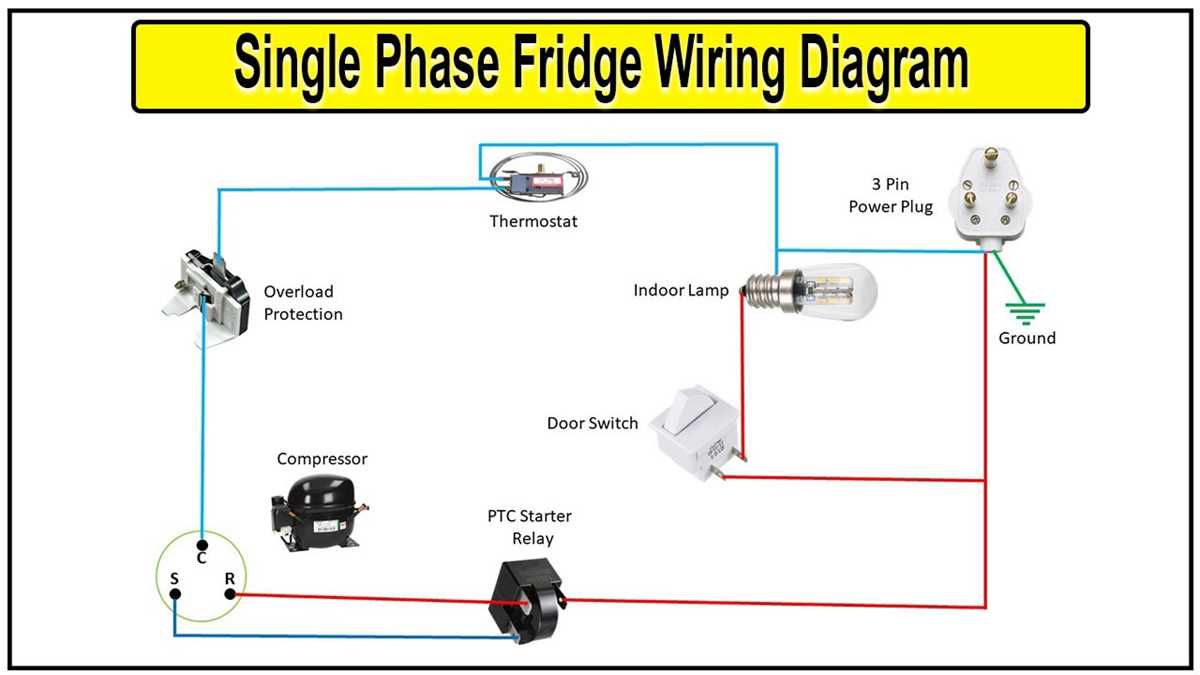 schematic refrigerator start relay wiring diagram
