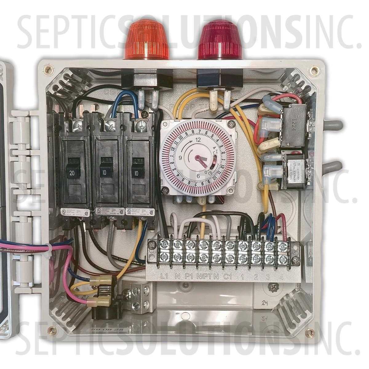 schematic septic tank electrical wiring diagram