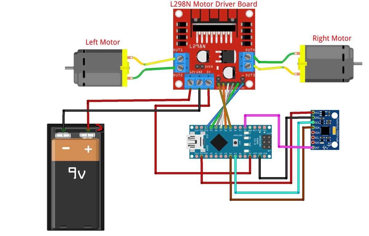 self balancing robot circuit diagram