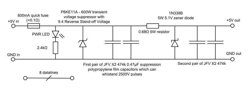 transient voltage suppressor circuit diagram