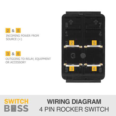 4 pin rocker switch wiring diagram 12v