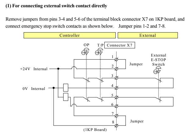 emergency stop wiring diagram