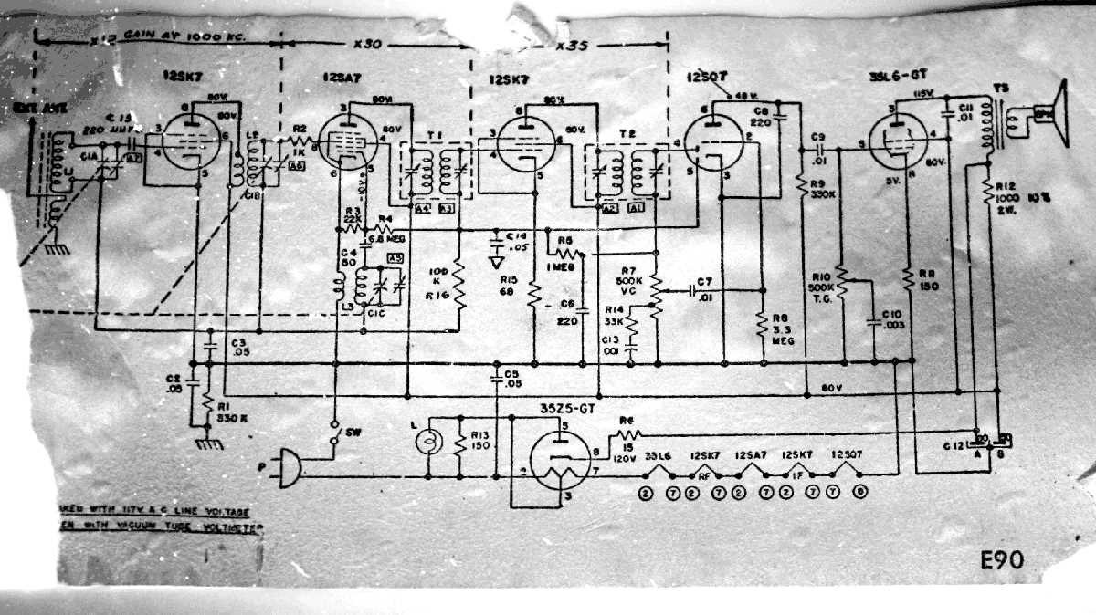 silvertone 15 schematic diagram