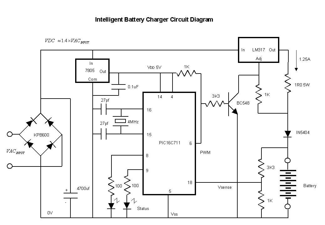 simple 9.6v nimh battery charger schematic diagram