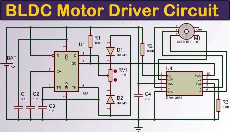 simple esc circuit diagram for brushless motor