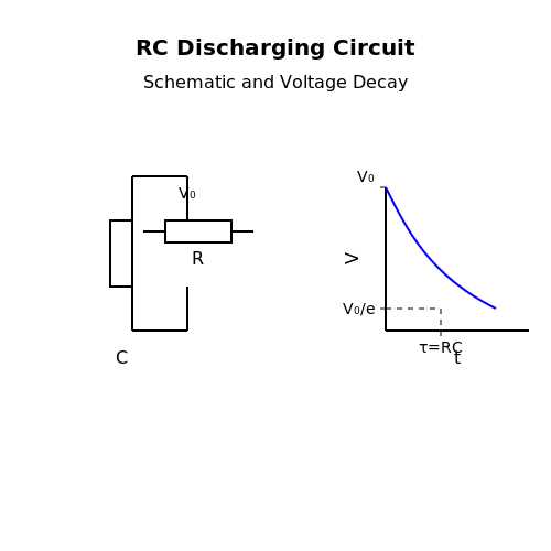 simple rc circuit schematic diagram