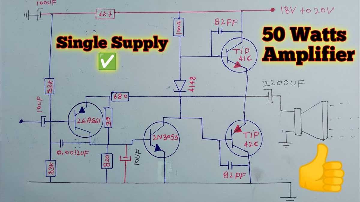 simple transistor amplifier circuit diagram