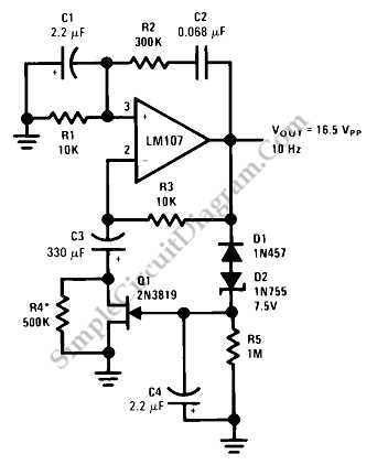 sine wave oscillator circuit diagram