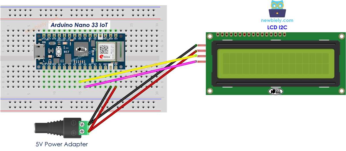 i2c lcd circuit diagram