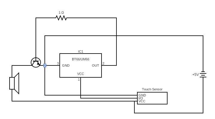 door sensor alarm circuit diagram