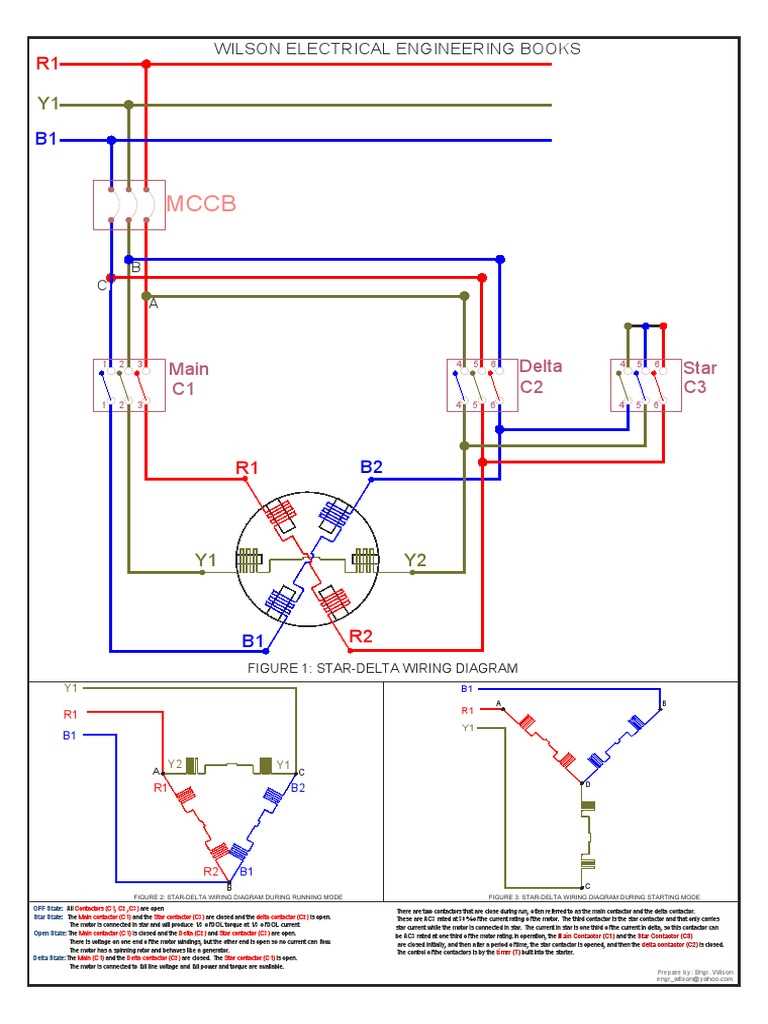 star delta motor circuit diagram