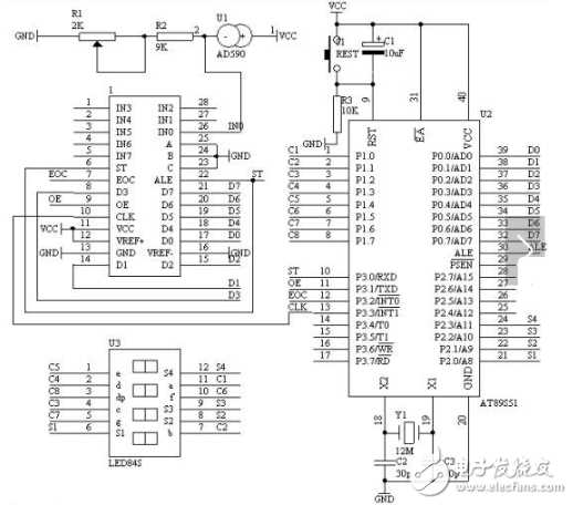 thermometer circuit diagram