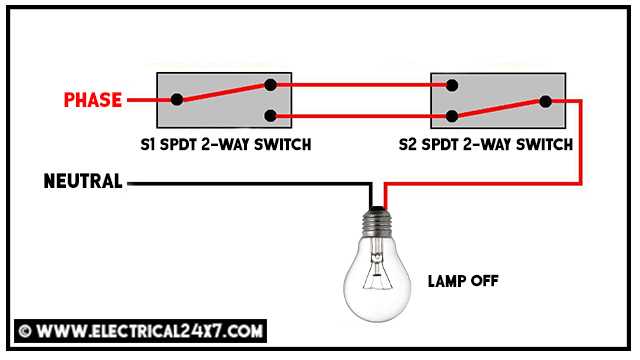 staircase wiring circuit diagram 2 way switch