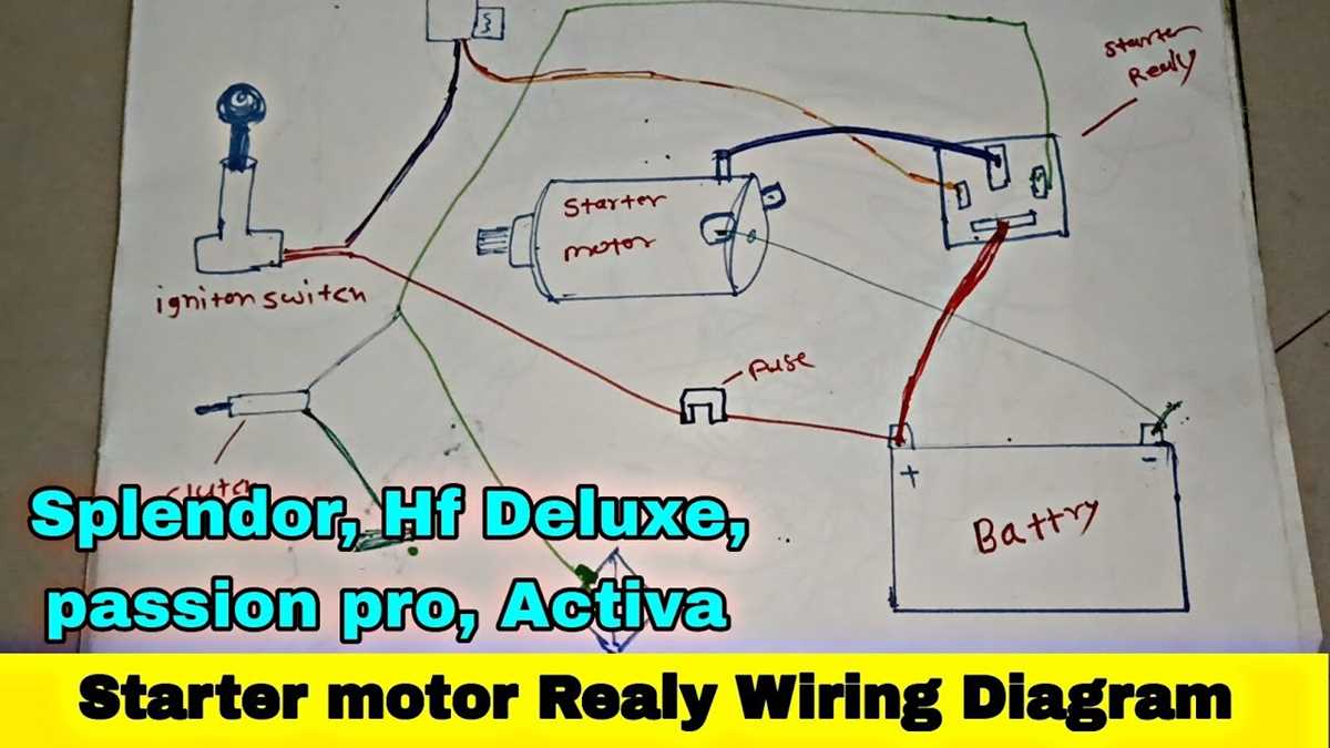 starter motor circuit diagram