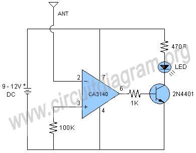 static electricity detector circuit diagram