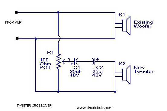subwoofer crossover circuit diagram