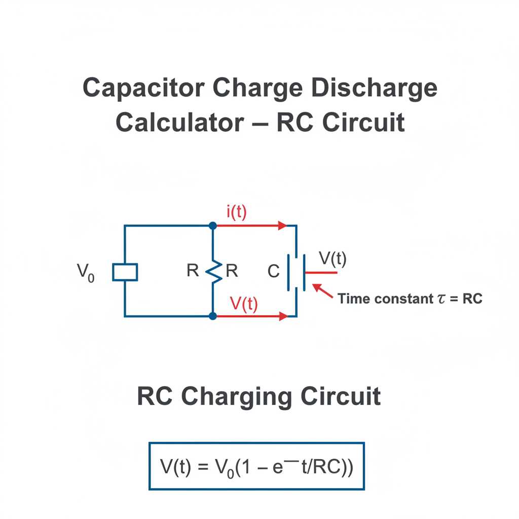 charging and discharging of capacitor circuit diagram